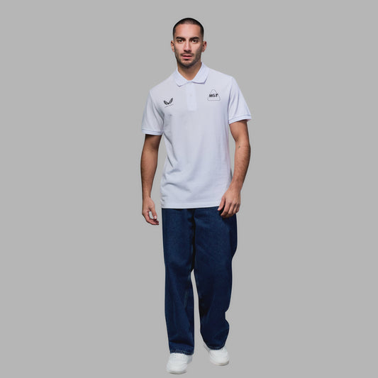 WST Men's White Polo Top
