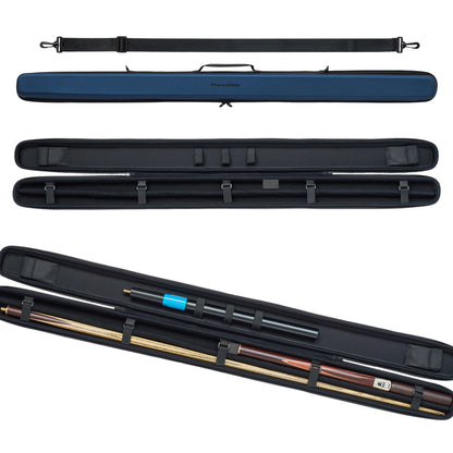 PowerGlide Cue Case Metallic Blue 3/4