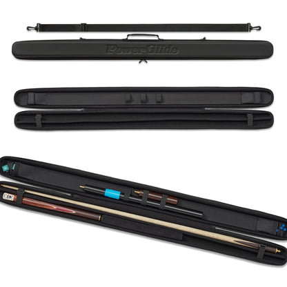 PowerGlide Cue Case Metallic Black 3/4