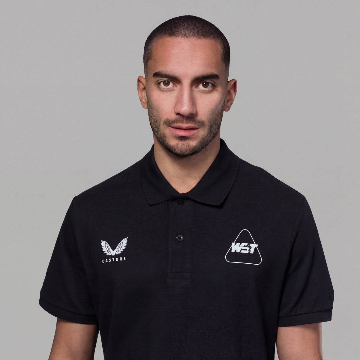 WST Men's Black Polo Top