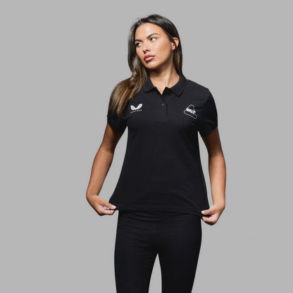 WST Women's Black Polo Top