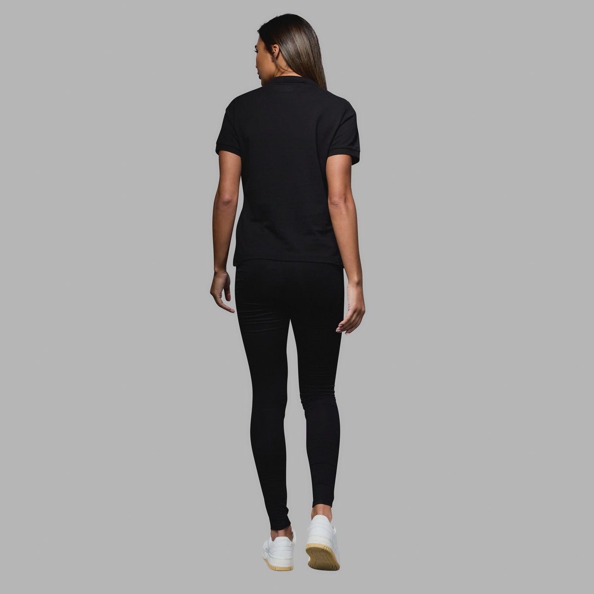 WST Women's Black Polo Top
