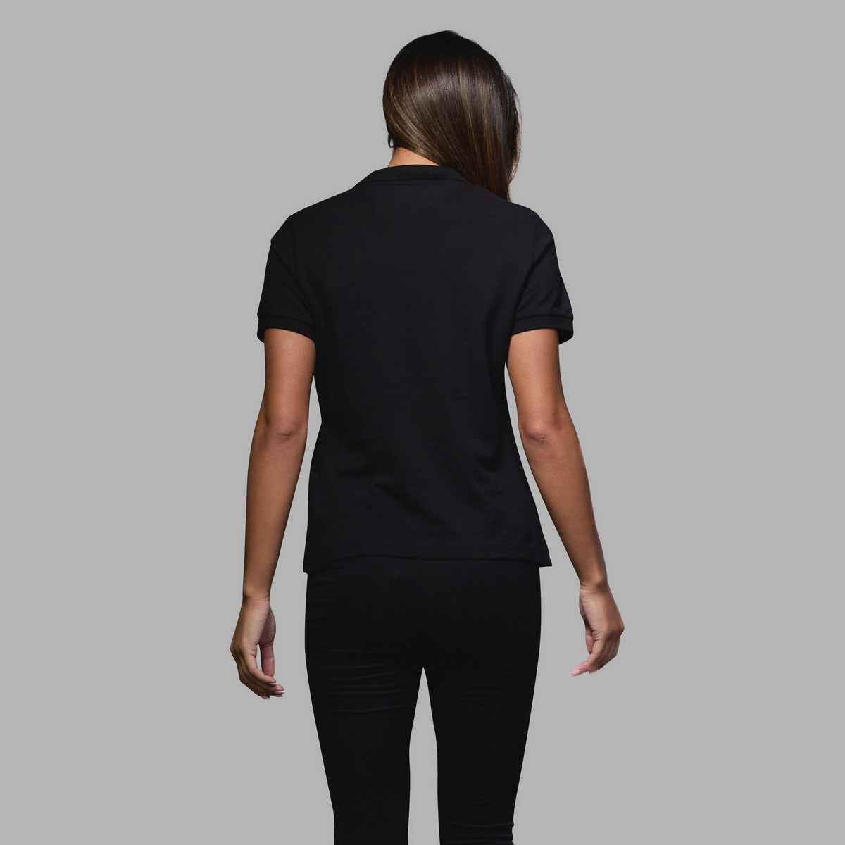 WST Women's Black Polo Top