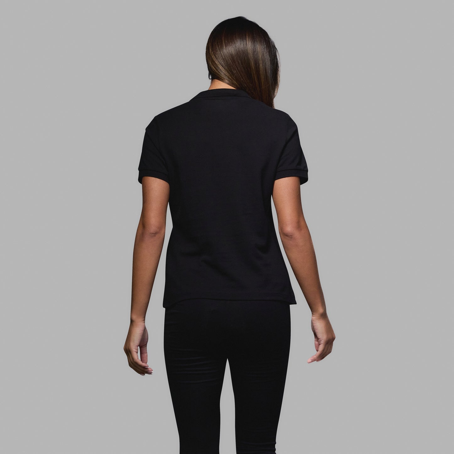 WST Women's Black Polo Top