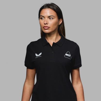 WST Women's Black Polo Top