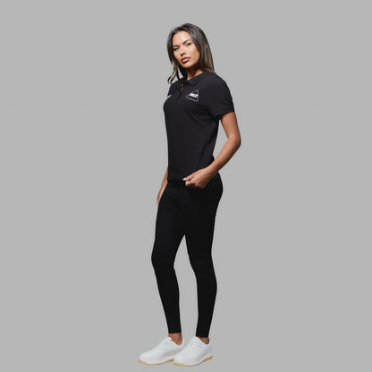 WST Women's Black Polo Top
