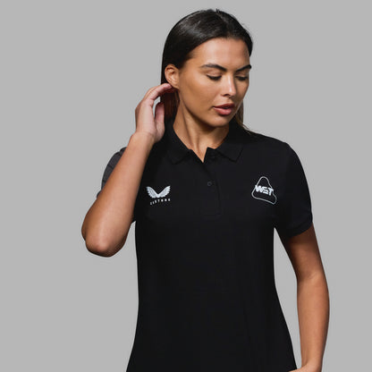 WST Women's Black Polo Top