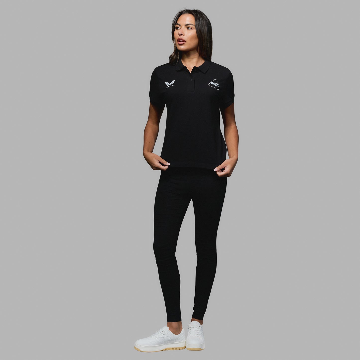 WST Women's Black Polo Top
