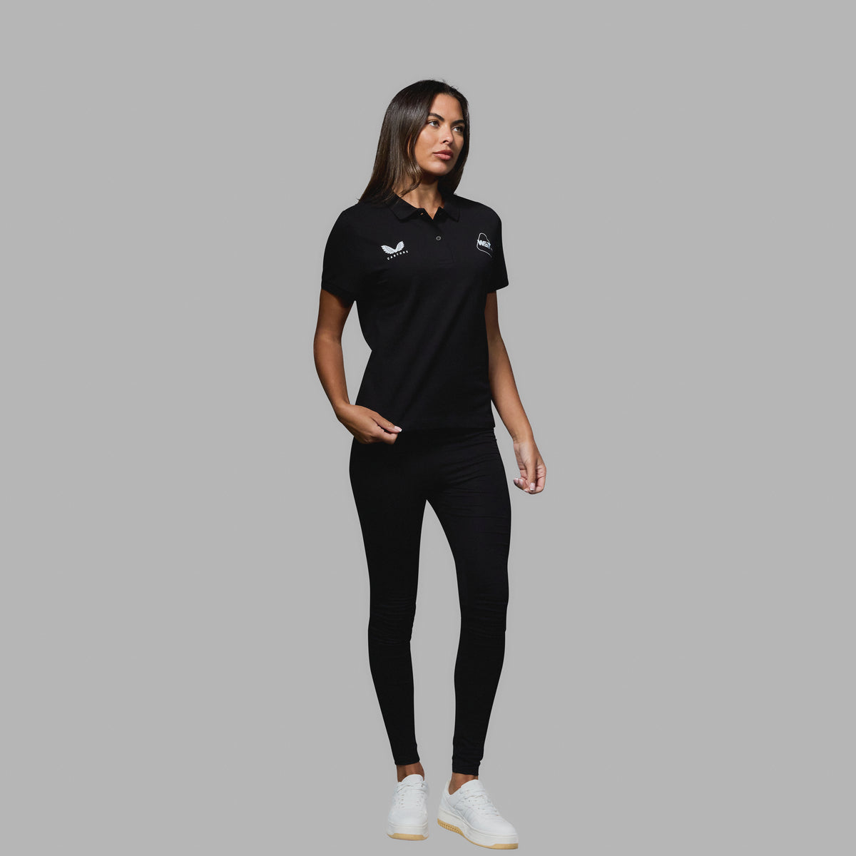 WST Women's Black Polo Top