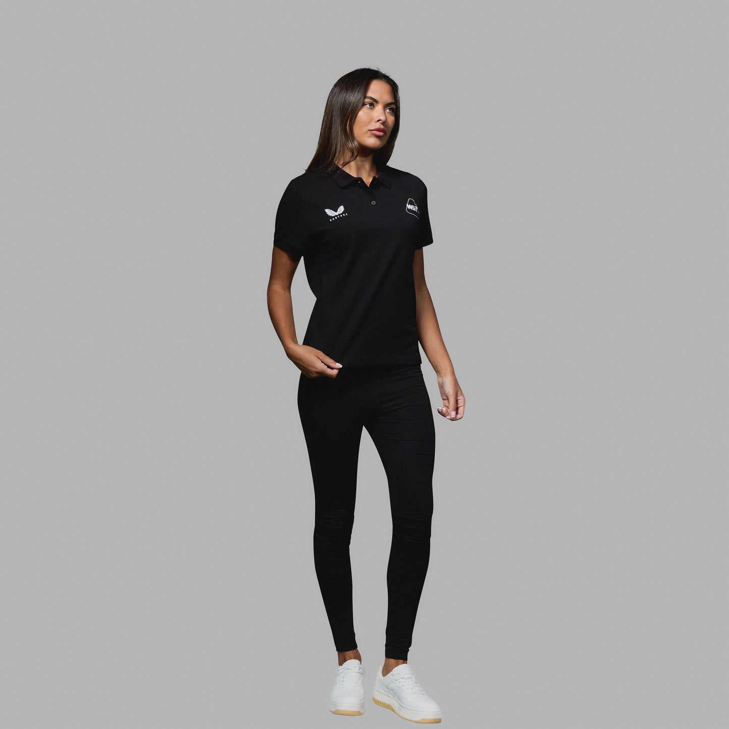 WST Women's Black Polo Top