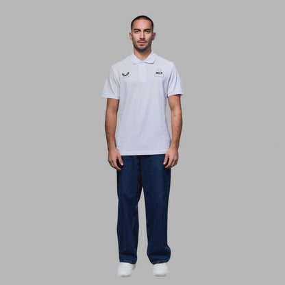 WST Men's White Polo Top
