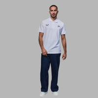 WST Men's White Polo Top