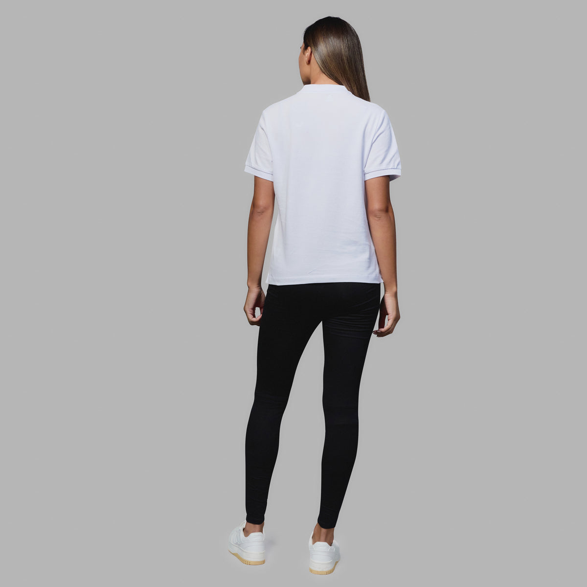 WST Women's White Polo Top