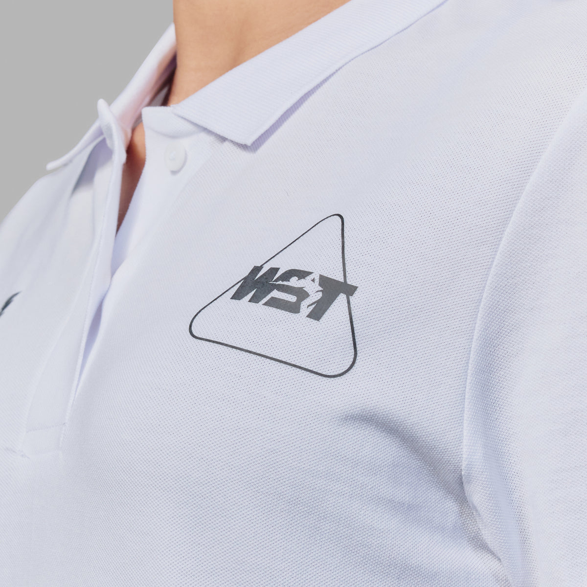 WST Women's White Polo Top