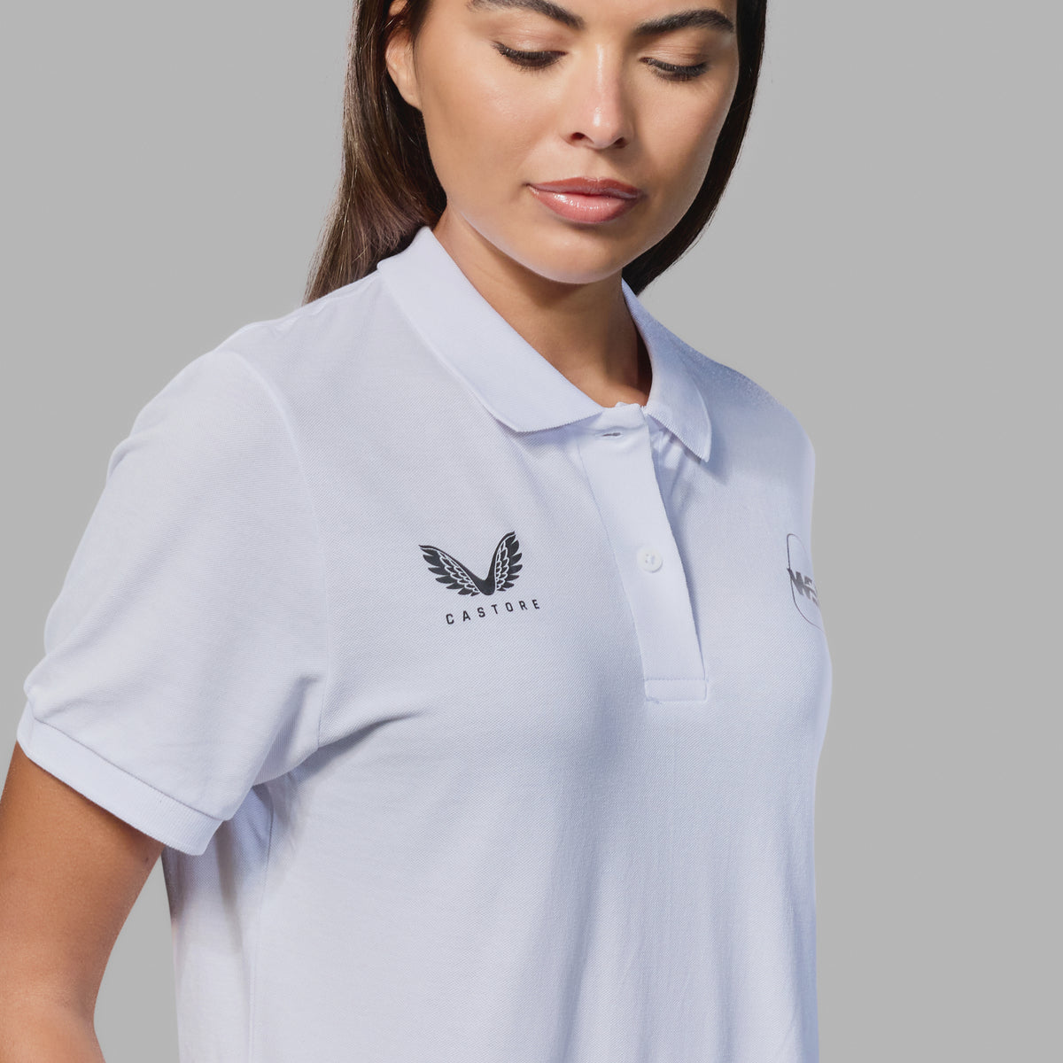 WST Women's White Polo Top