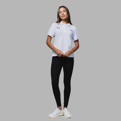 WST Women's White Polo Top
